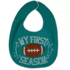 Football Party Baby Bib NWT